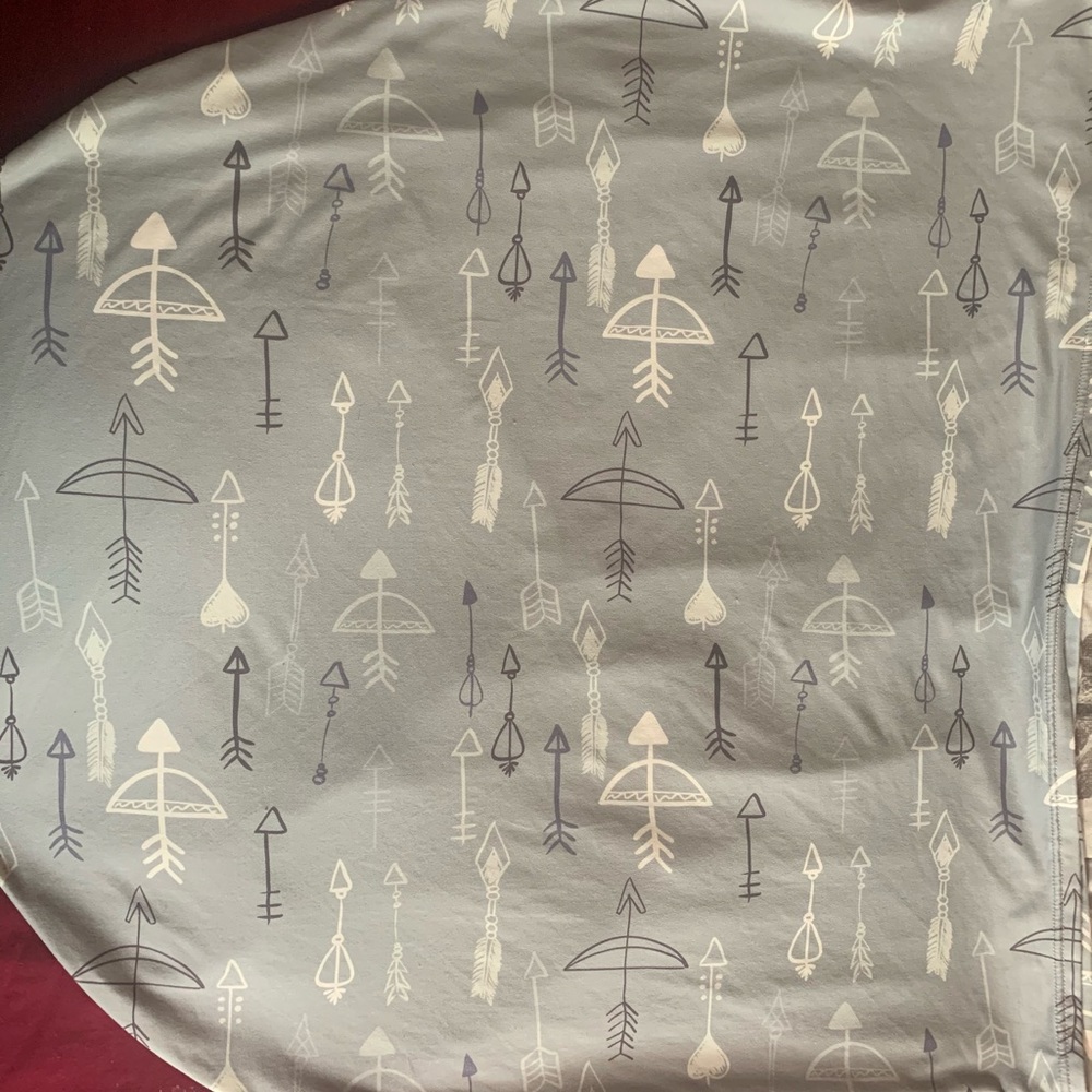 Grey Baby Car seat canopy/nursing cover